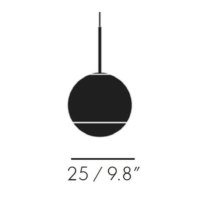 Схема Подвесной светильник Mirror Ball 25 chrome, Tom Dixon
