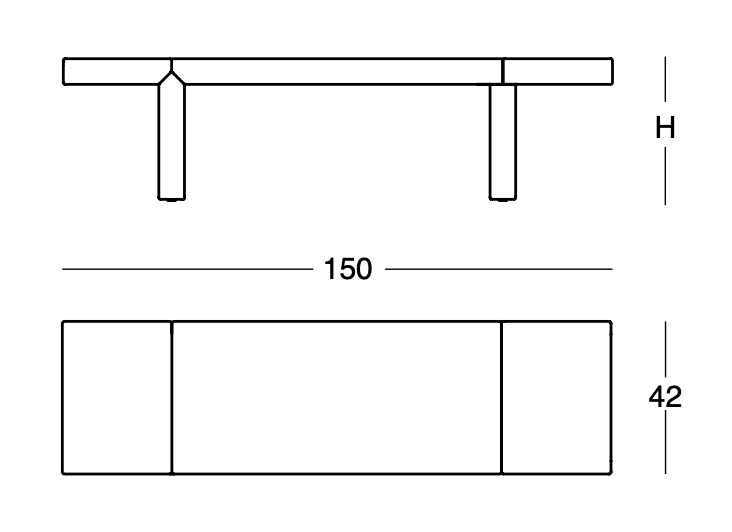 Схема Столик Zavolo Small Table, Zanotta