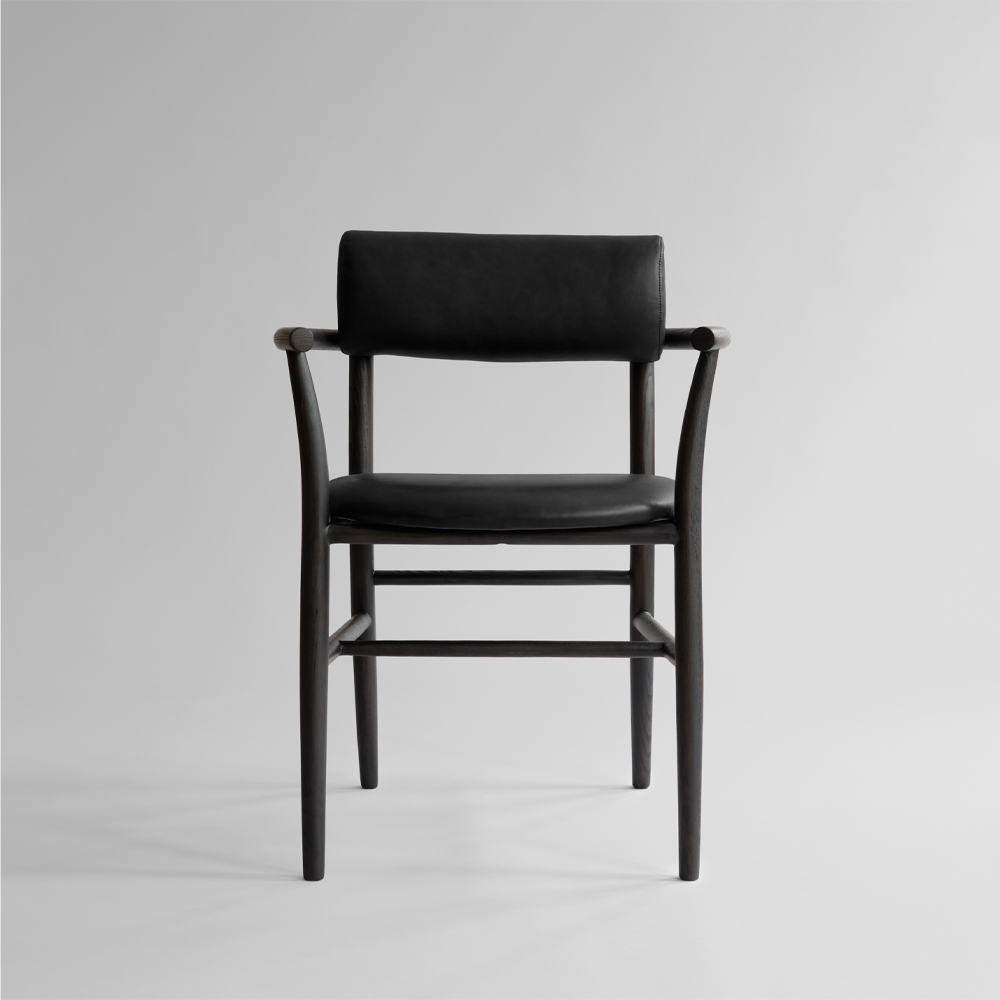 Обеденный стул Nama Dining Chair, Armrest — Coffee Black 