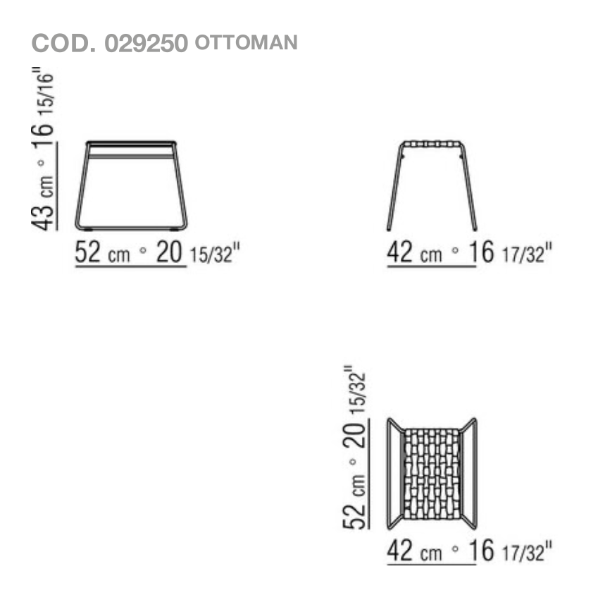 Схема Табурет Mate, Flexform