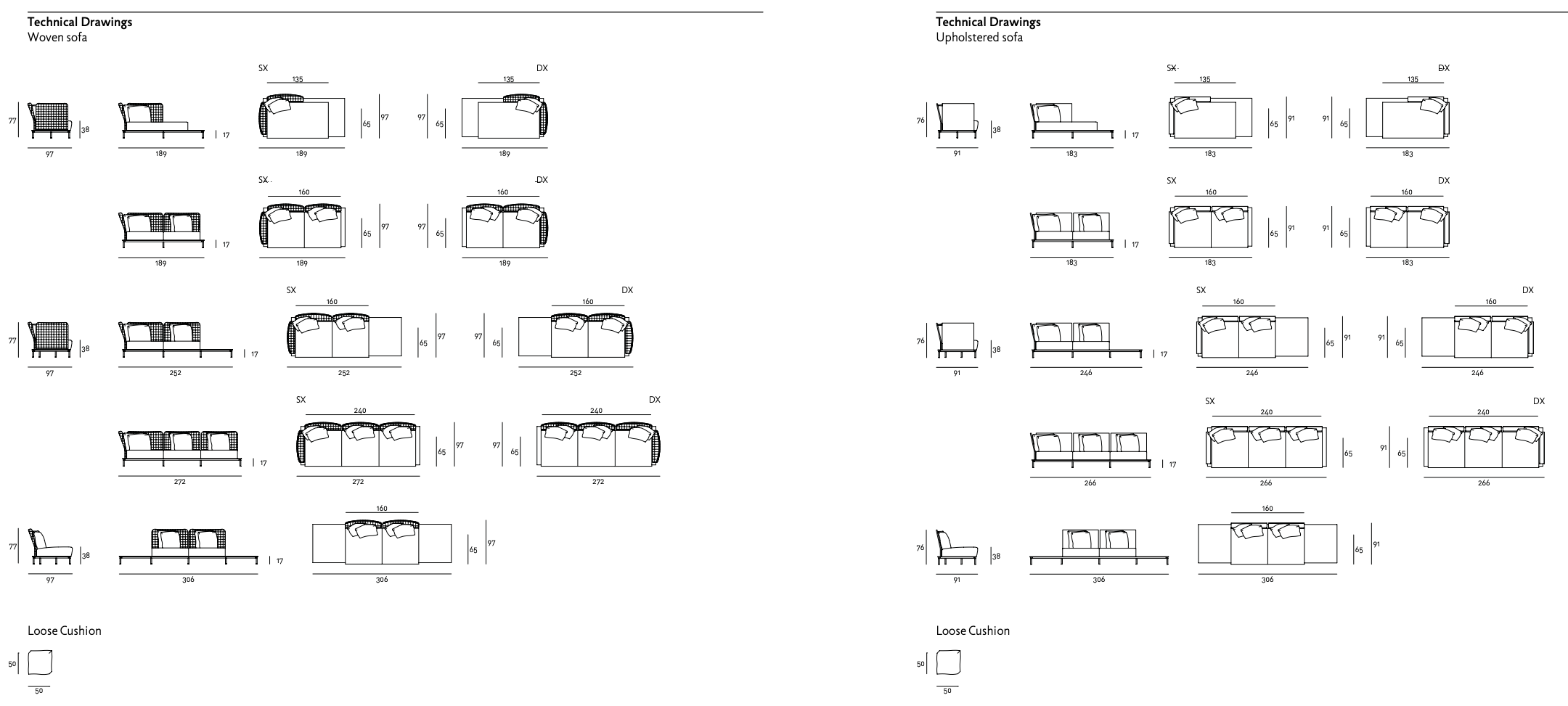 Схема Диван Balestro 24, Living Divani