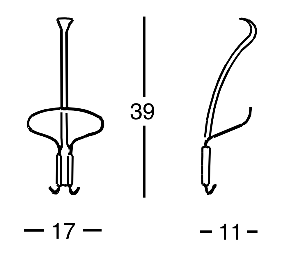 Схема Настенная вешалка Museo, Zanotta