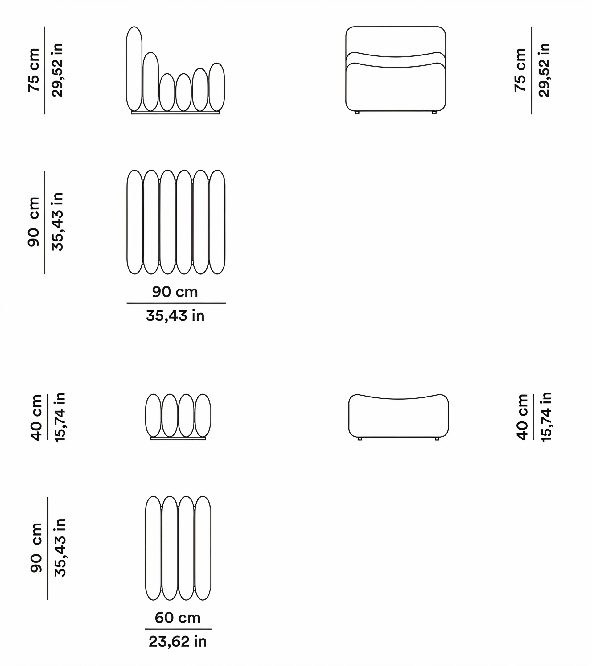 Схема Кресло Additional System , Tacchini