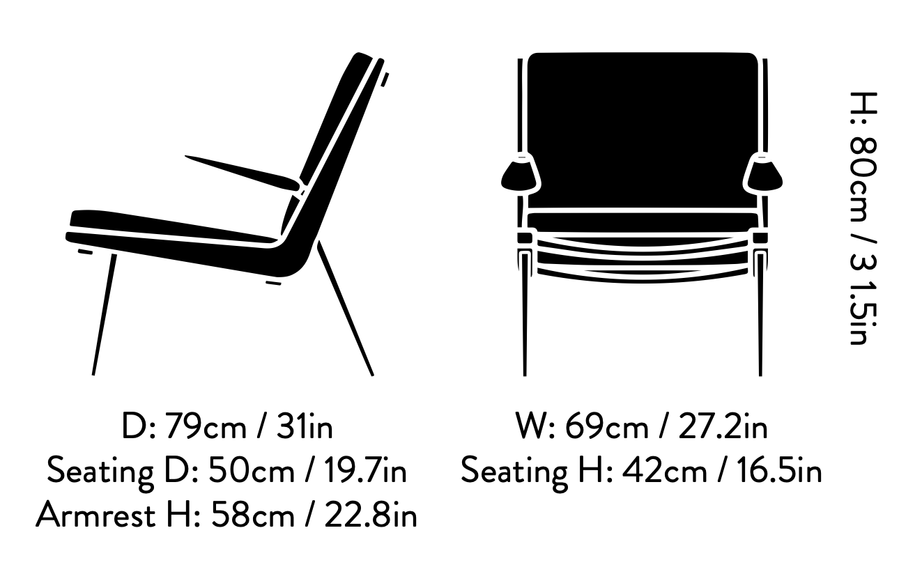 Схема Кресло Boomerang HM2, And Tradition (&Tradition)