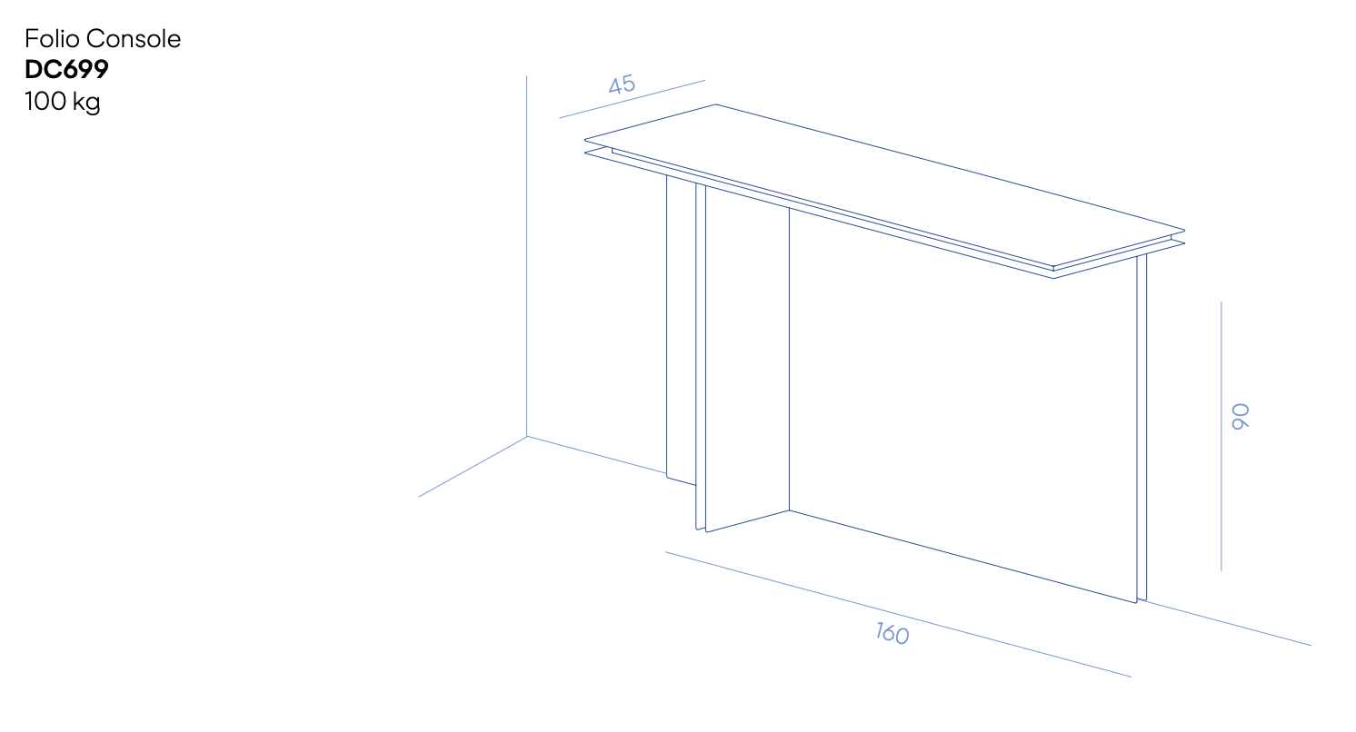 Схема Консоль Folio Console, De Castelli