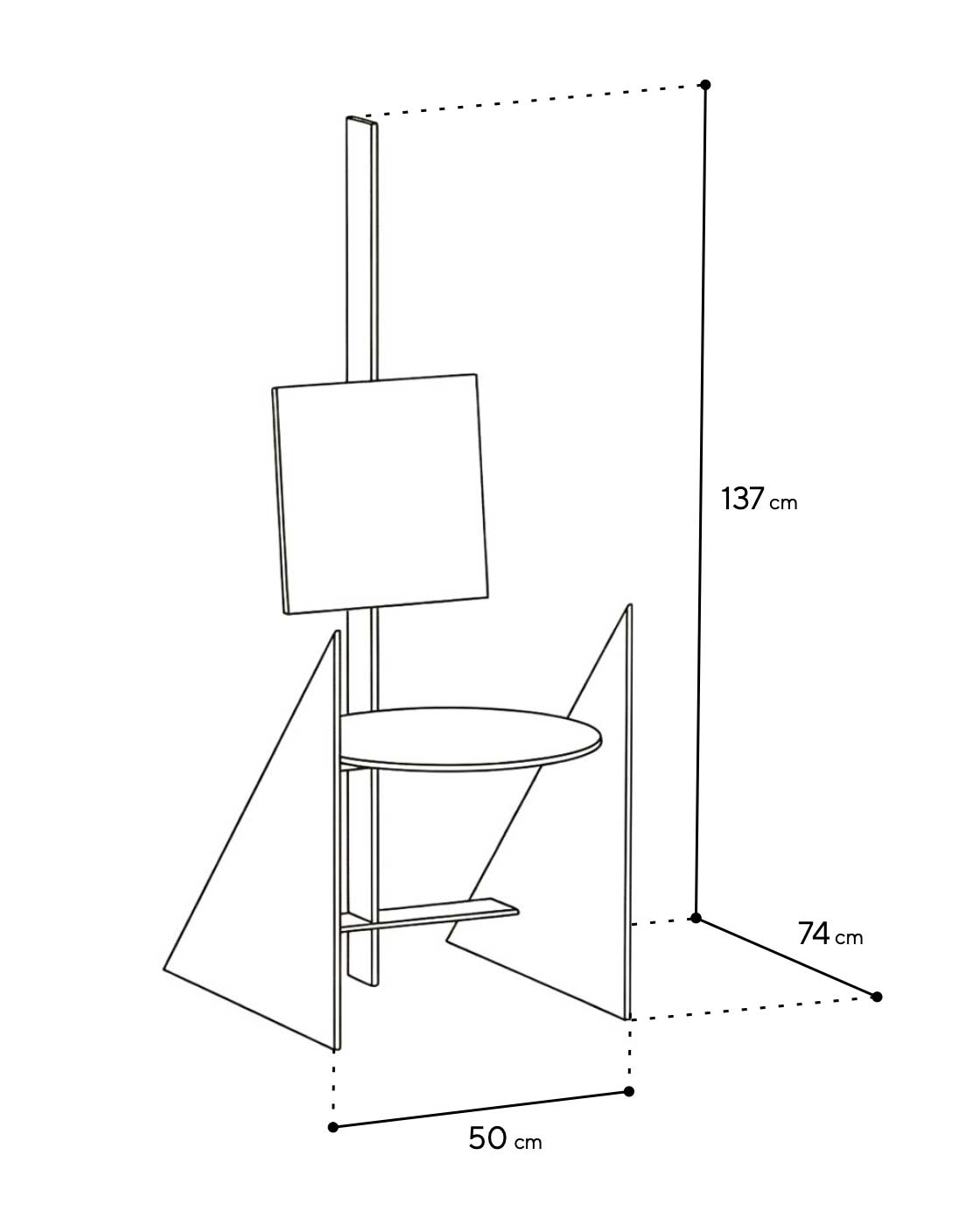 Схема Стул Easel Chair, ART MNFST