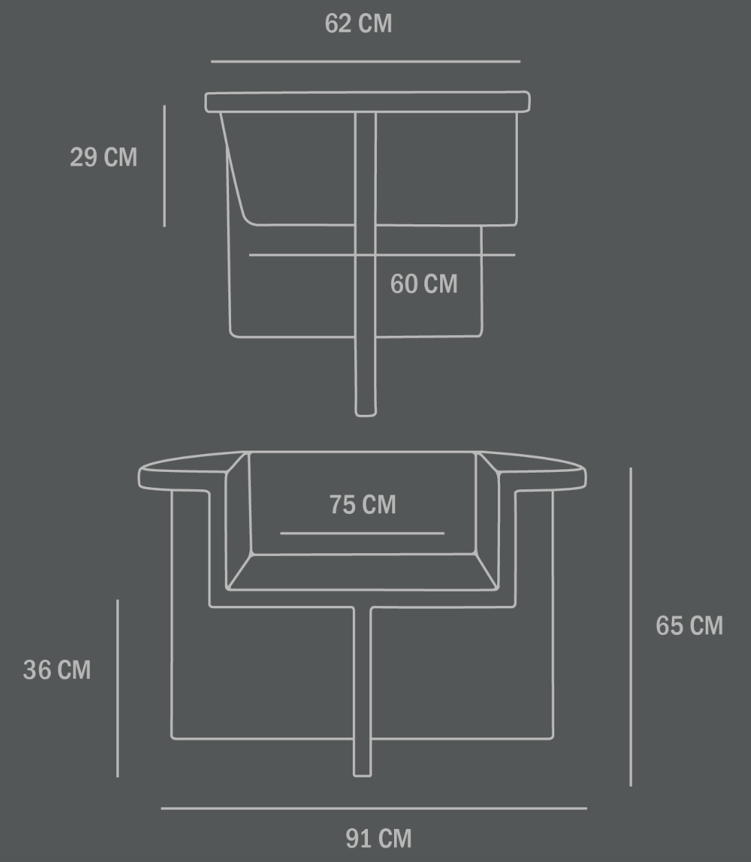 Схема Кресло Brutus Lounge Chair, 101 Copenhagen