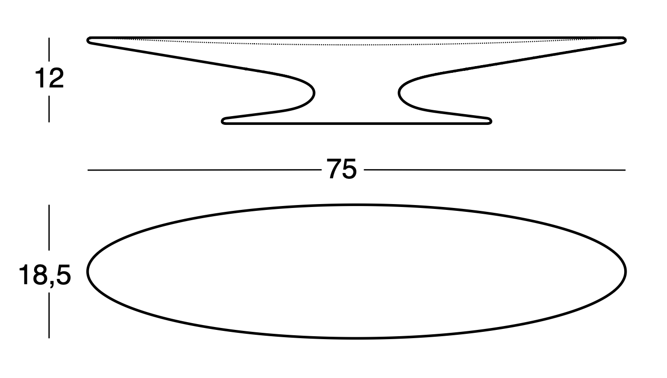 Схема Декоративная чаша Ara Fenice, Zanotta