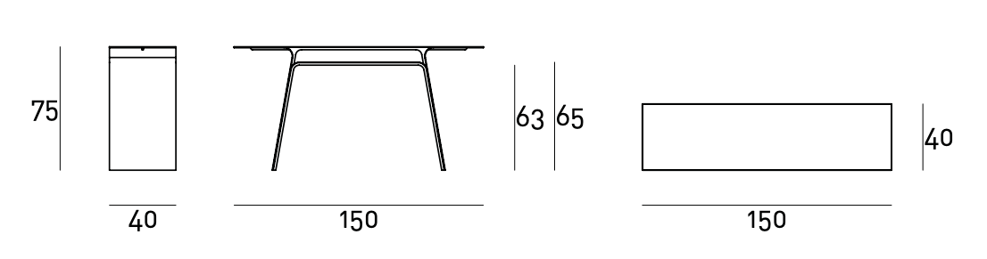 Схема Консоль Inari, Living Divani