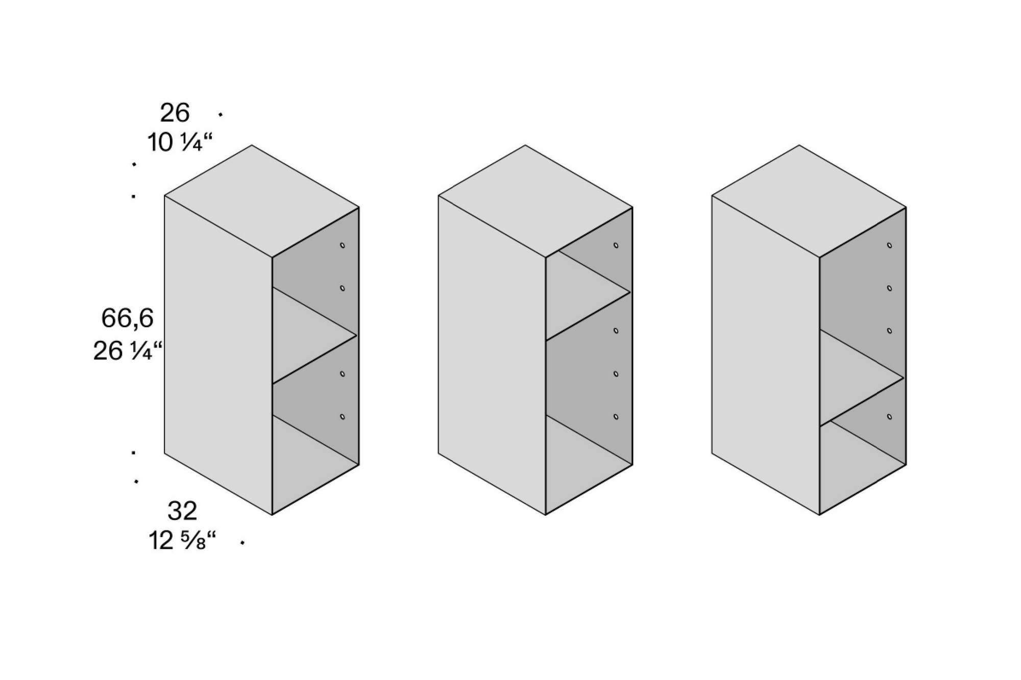 Схема Модульная система C.O.P. Storage System, DePadova