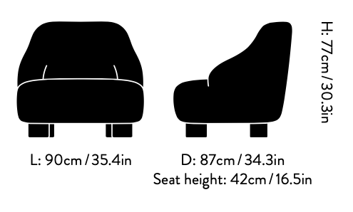 Схема Кресло Margas Lounge Chair, And Tradition (&Tradition)