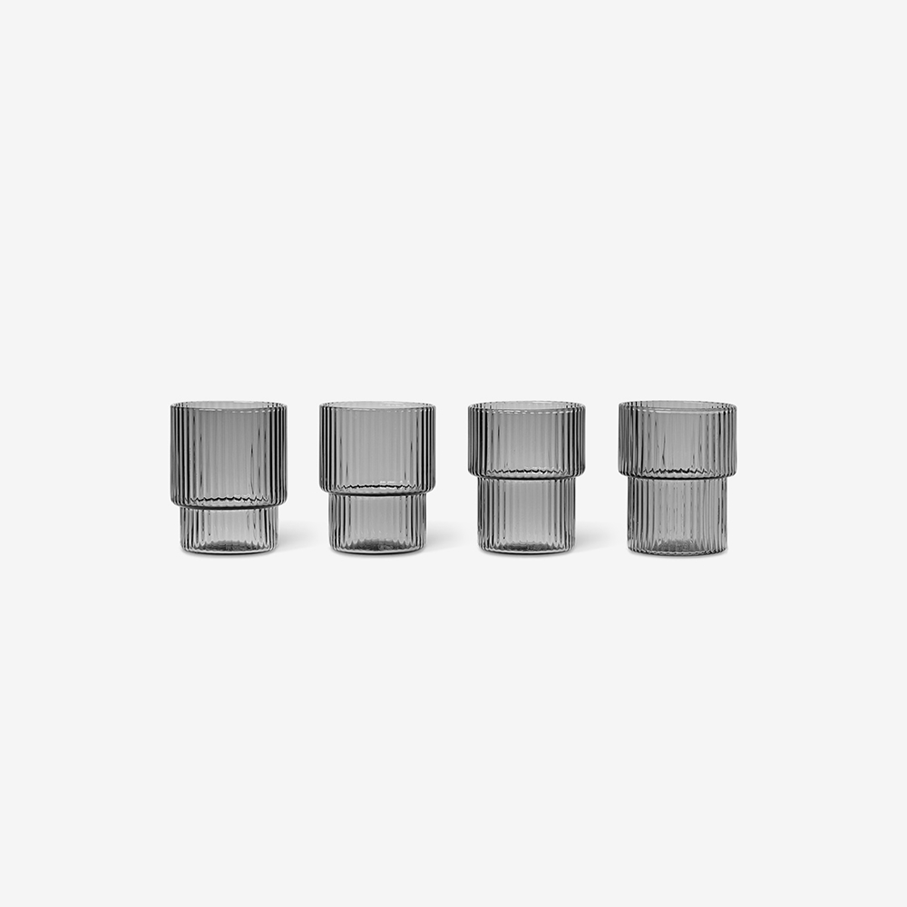 Набор из 4 стаканов Ripple Small Glasses 