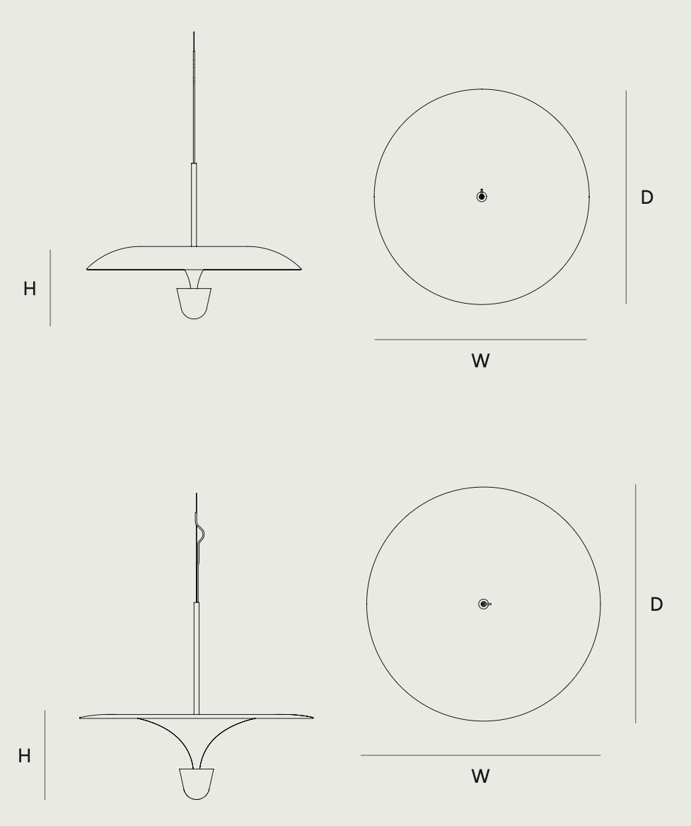 Схема Подвесной светильник Kantarell Pendant Lamp, New Works