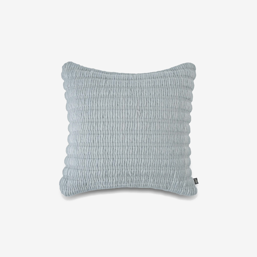 Подушка Ridge 45x45 cm Light Blue Cotton Wool-Mix 