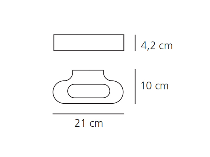 Схема Настенный светильник Talo Wall 0615010A, Artemide