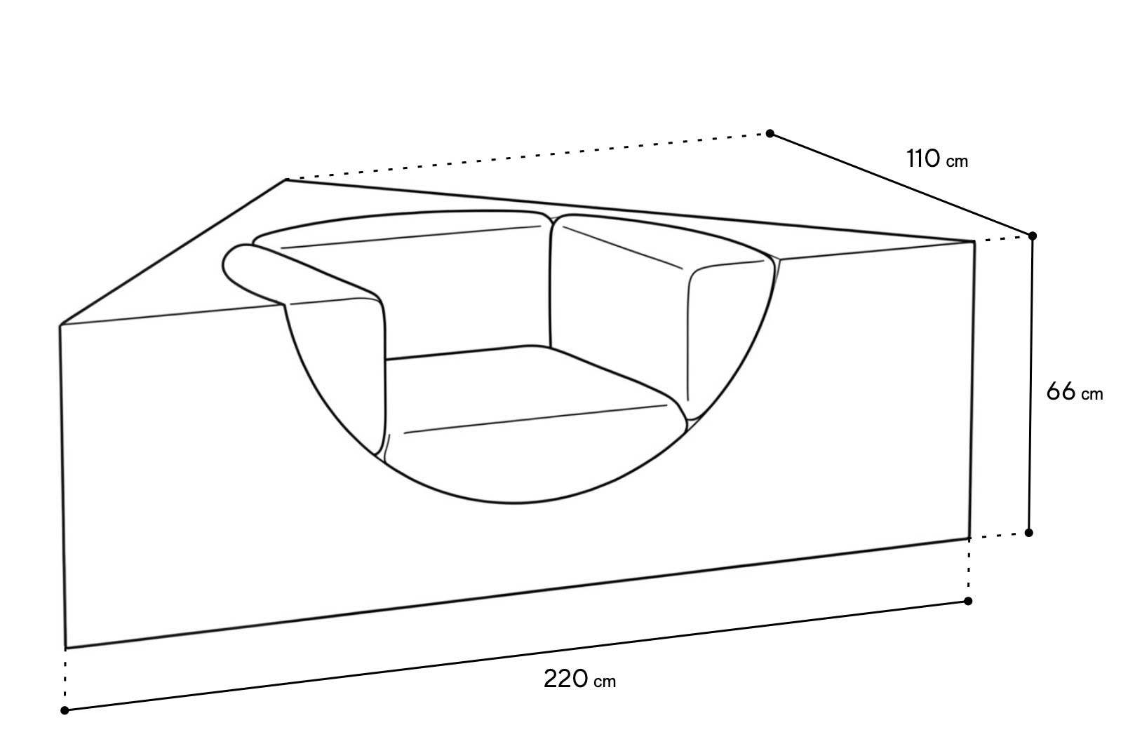 Схема Кресло Loundge Chair Big, ART MNFST