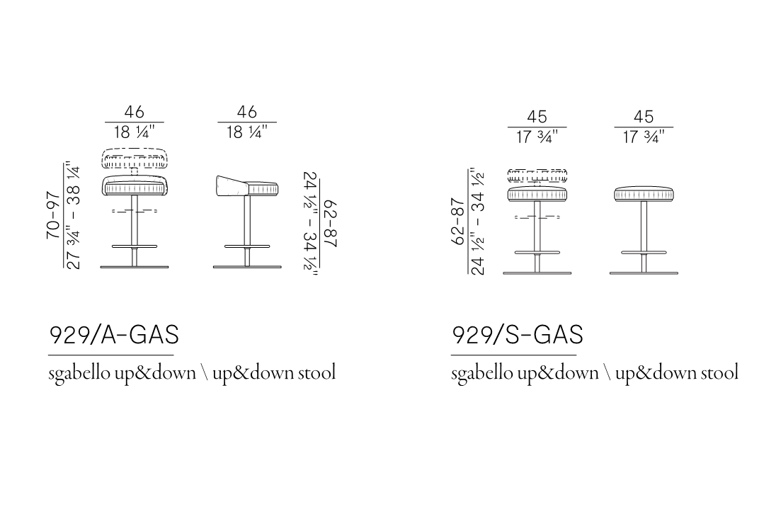Схема Барный стул Plissé, Potocco