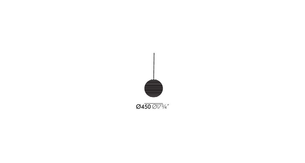 Схема Подвесной светильник Akari 45A, Vitra