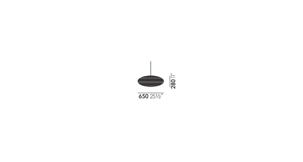 Схема Подвесной светильник Akari 21A, Vitra