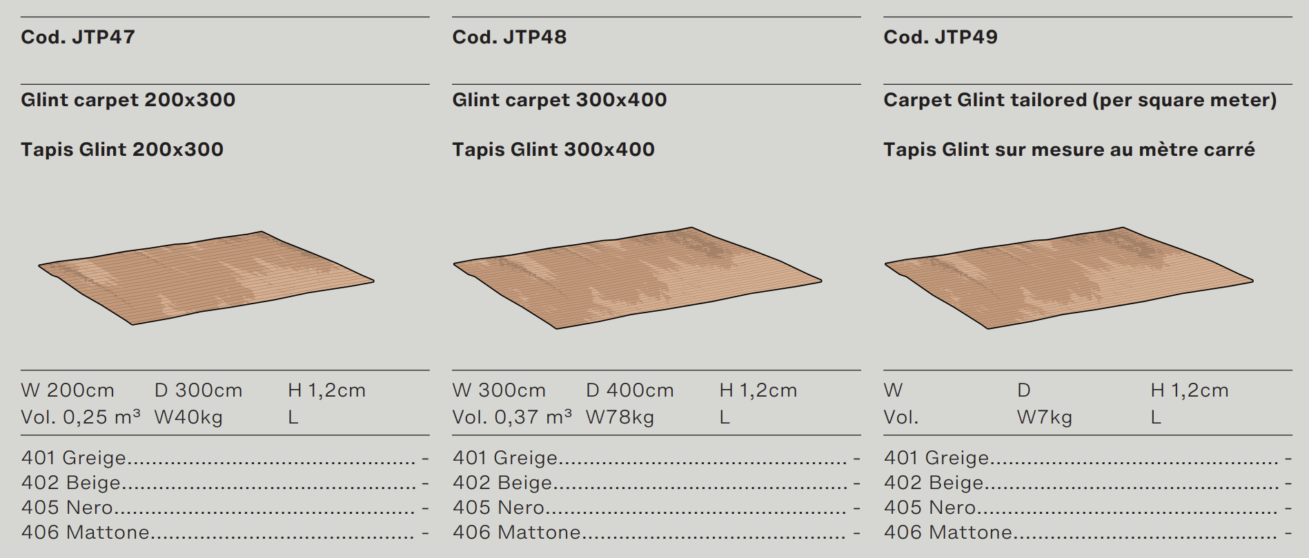 Схема Ковёр Glint, Ditre Italia