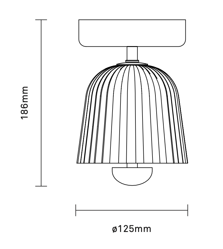 Схема Потолочный светильник Asteea Ceiling, Nuura