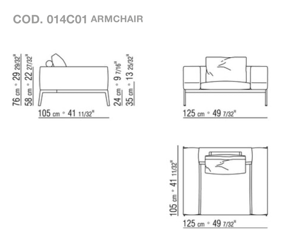 Схема Кресло Lifesteel, Flexform