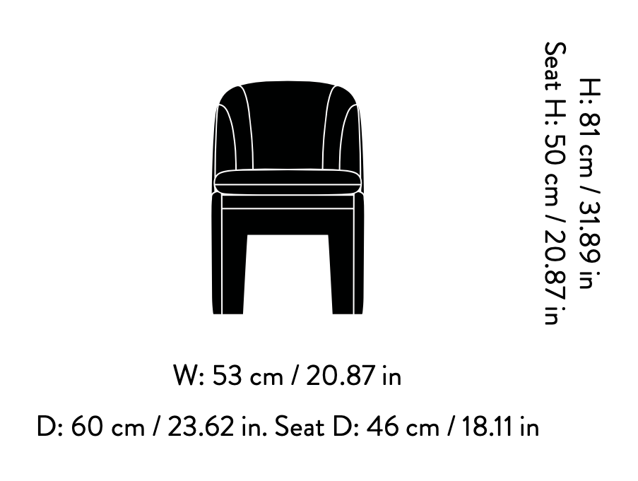 Схема Кресло Loafer SC106, And Tradition (&Tradition)