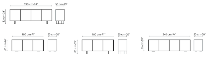 Схема Комод Outline, Bonaldo
