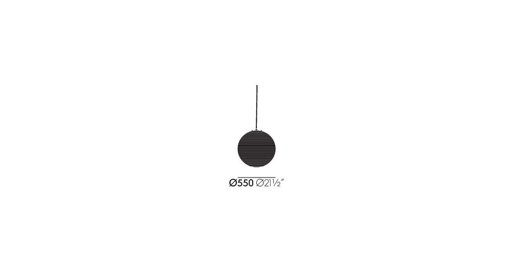 Схема Подвесной светильник Akari 55A, Vitra