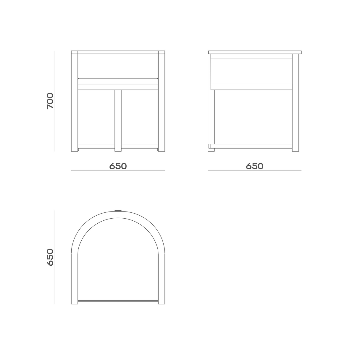 Схема Стул Yoffi Chair, MODÉNATURE