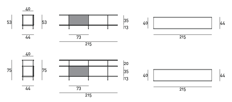 Схема Тумба под ТВ Railway, Living Divani