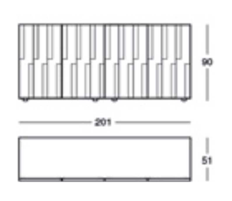 Схема Комод Riga-Riga 789, Zanotta