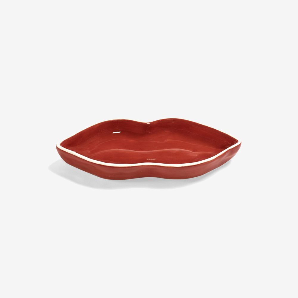 Сервировочное блюдо Serving dish Lips S red Les Objets Mouleversants 