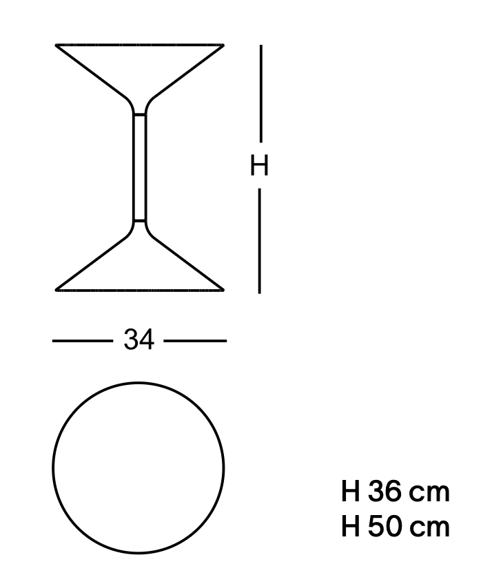 Схема Столик Tempo Occasional Table, Zanotta
