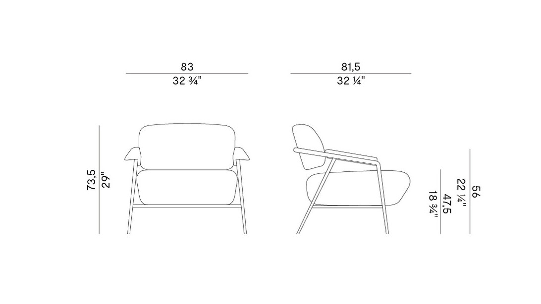 Схема Кресло Stay, Potocco