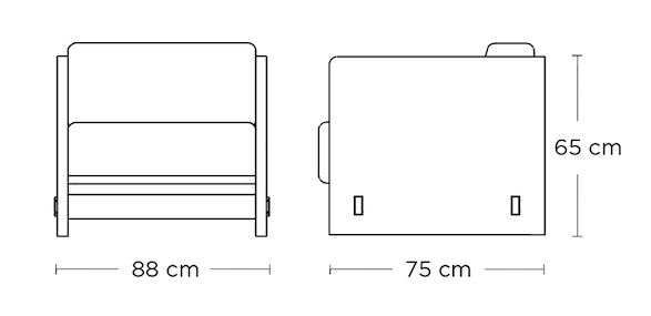 Схема Кресло KARM Sofa, Brdr. Krüger