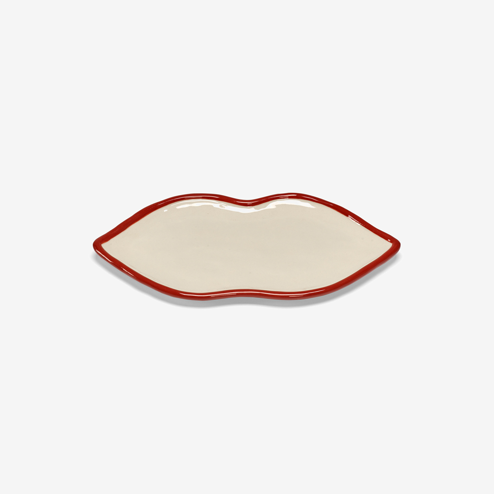 Сервировочное блюдо Serving dish Lips red Les Objets Mouleversants 