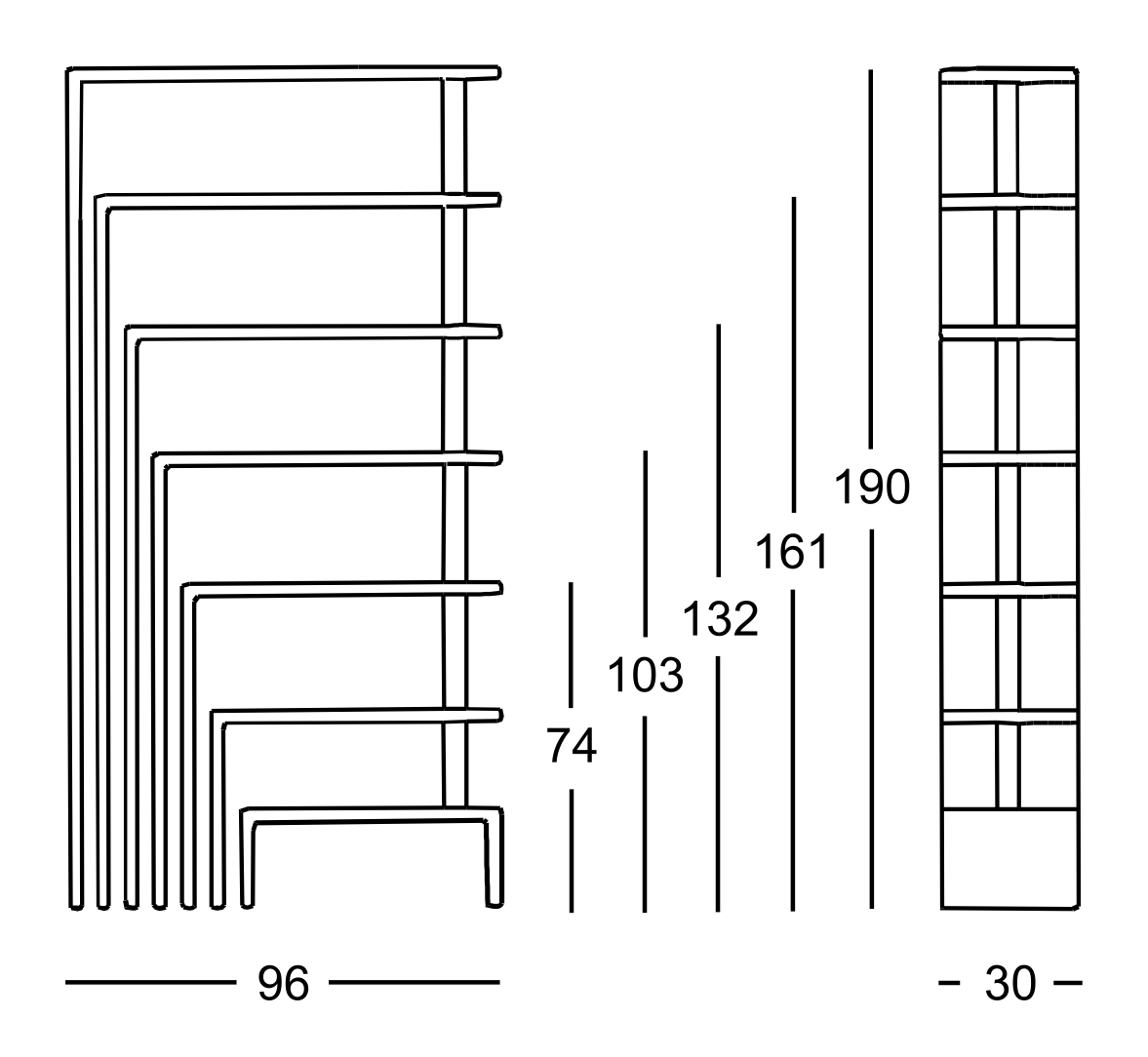 Схема Стеллаж Joy, Zanotta