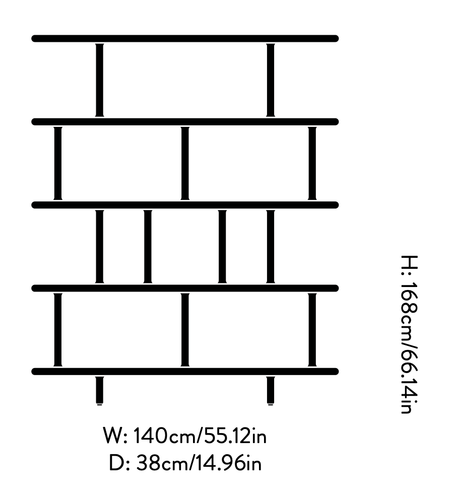 Схема Стеллаж Archivo JH45, And Tradition (&Tradition)