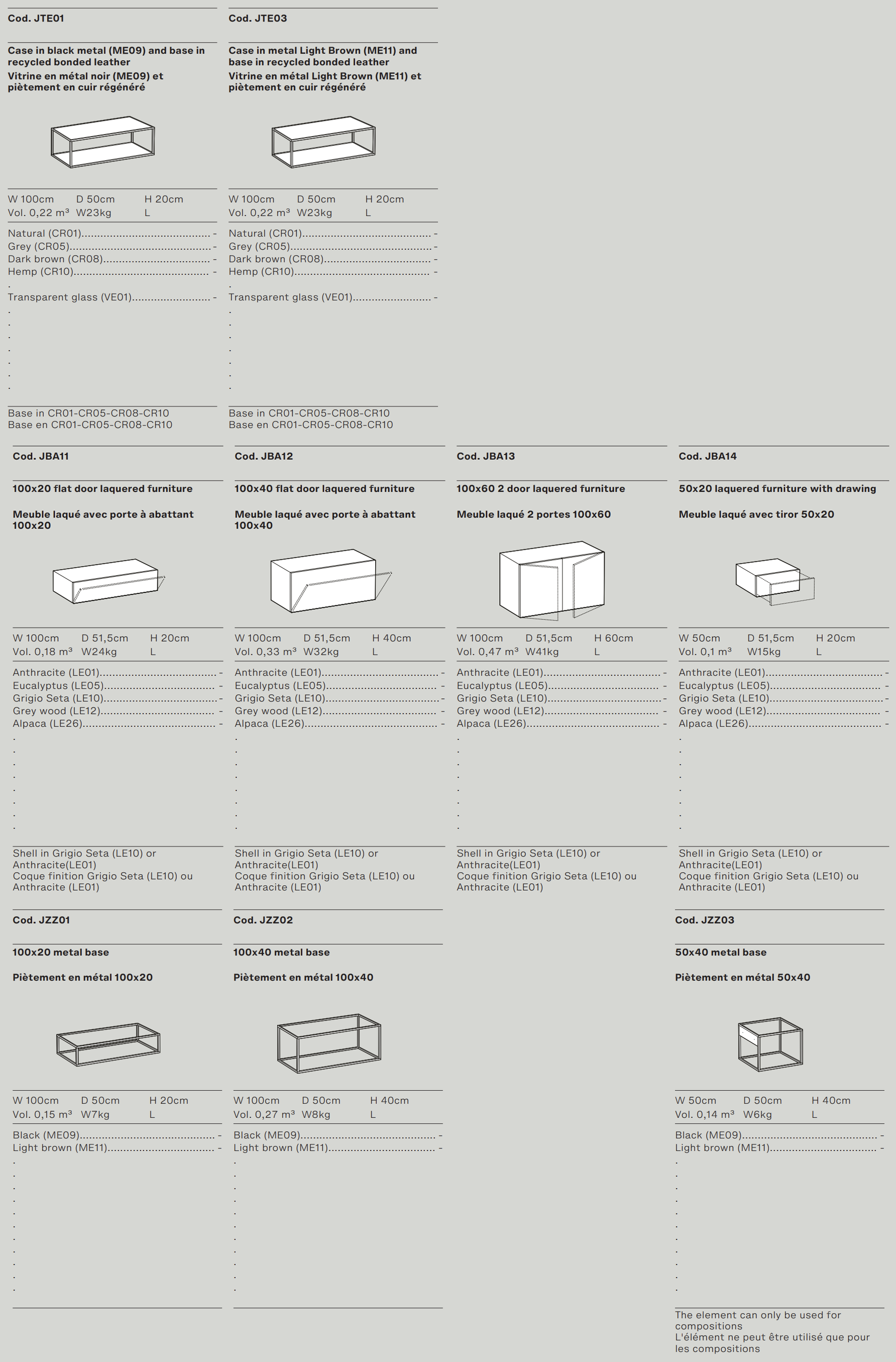 Схема Комод Unit, Ditre Italia