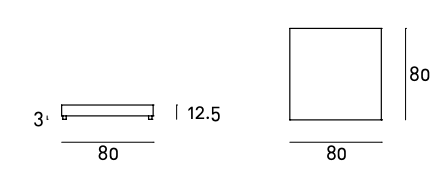 Схема Журнальный столик Menhir, Living Divani