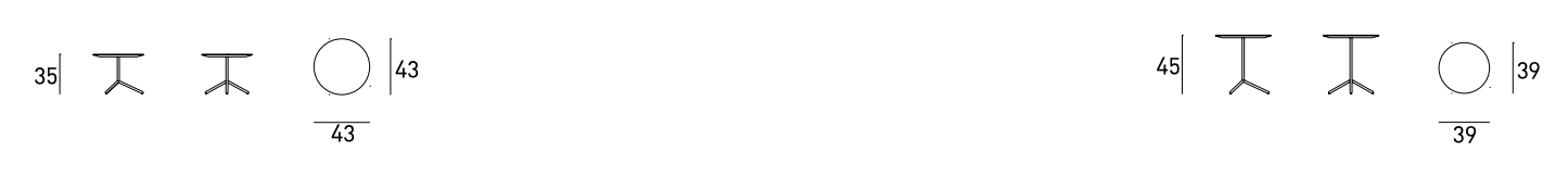 Схема Журнальный столик Kiwi, Living Divani