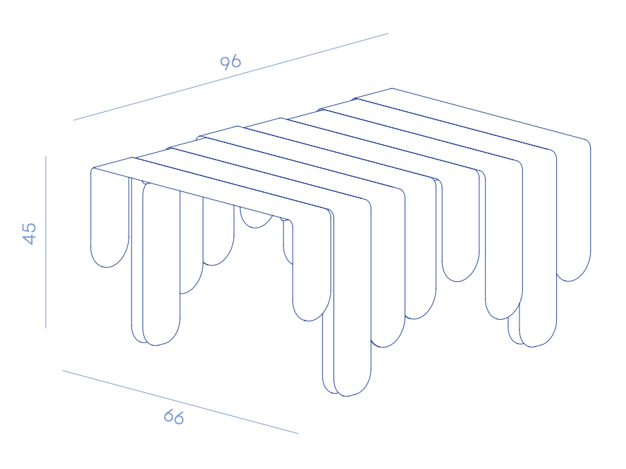 Схема Журнальный столик Xilo Coffee Table, De Castelli