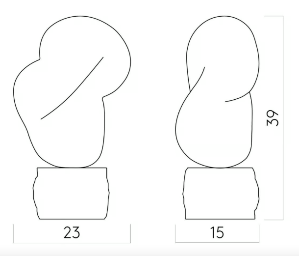 Схема Скульптура Contour Sculpture L, Kristina Dam Studio