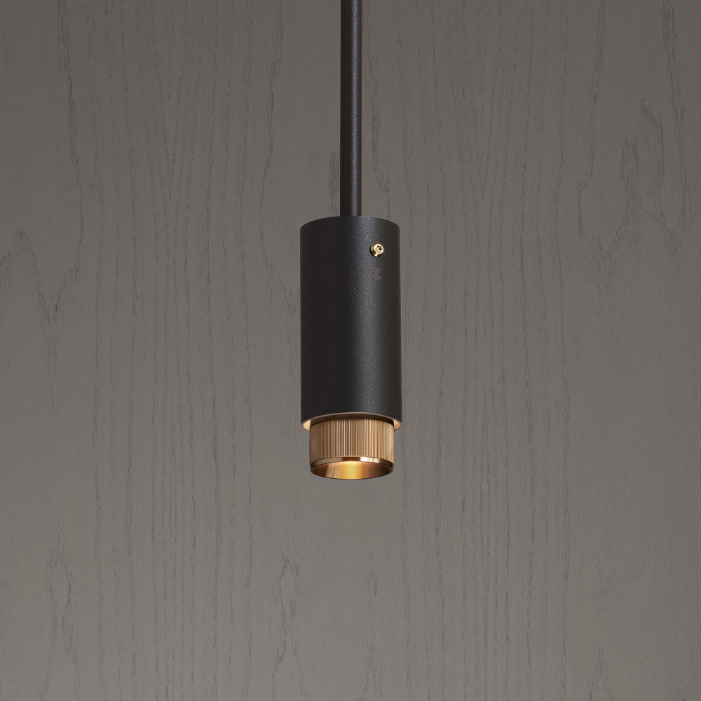Подвесной светильник Exhaust Graphite Kit Brass 