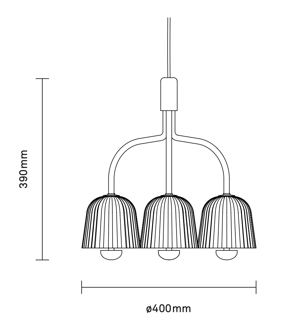 Схема Люстра Asteea 3, Nuura