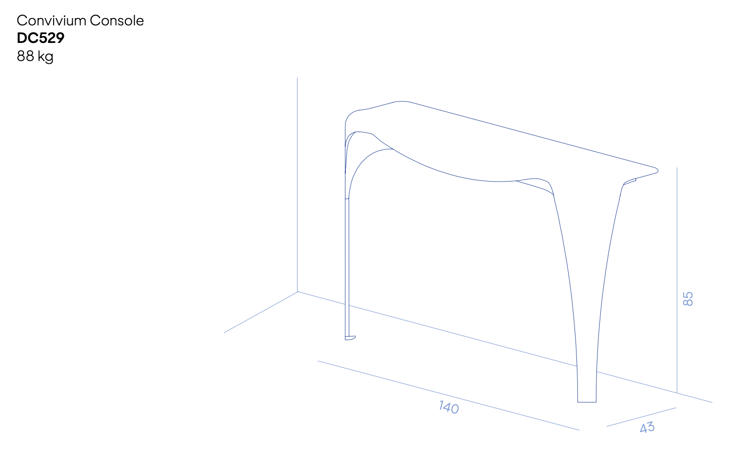 Схема Консоль Convivium Console, De Castelli