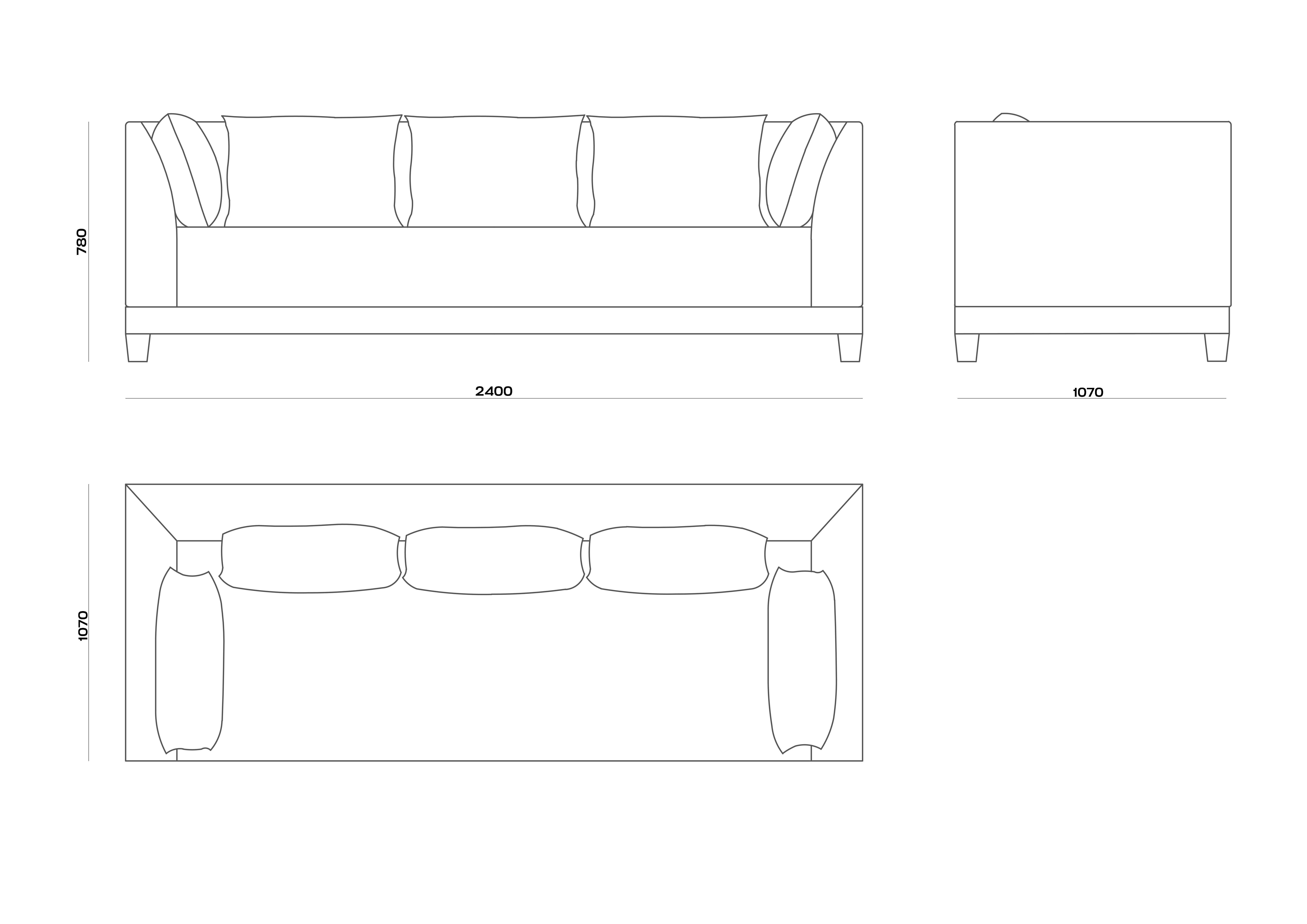 Схема Диван Megeve Sofa, MODÉNATURE