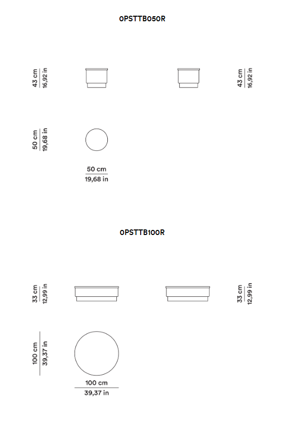 Схема Журнальный столик Pastilles Table, Tacchini