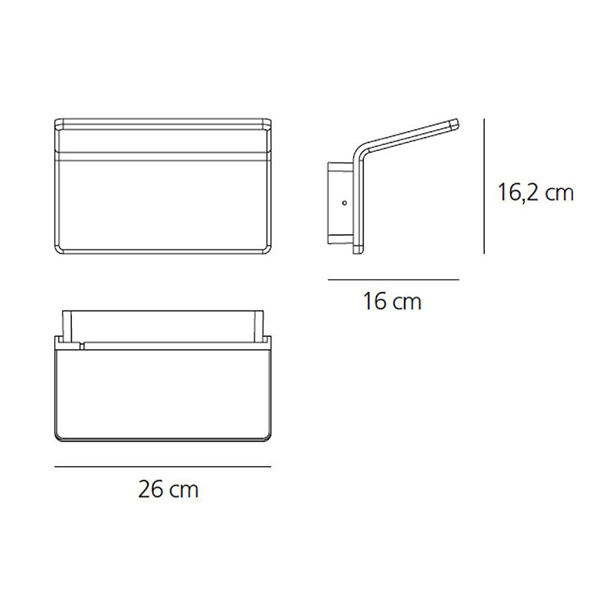 Схема Настенный светильник Cuma 20 1152010A, Artemide